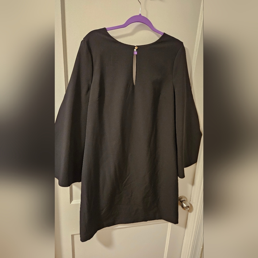 Elegant Black Cape Dress